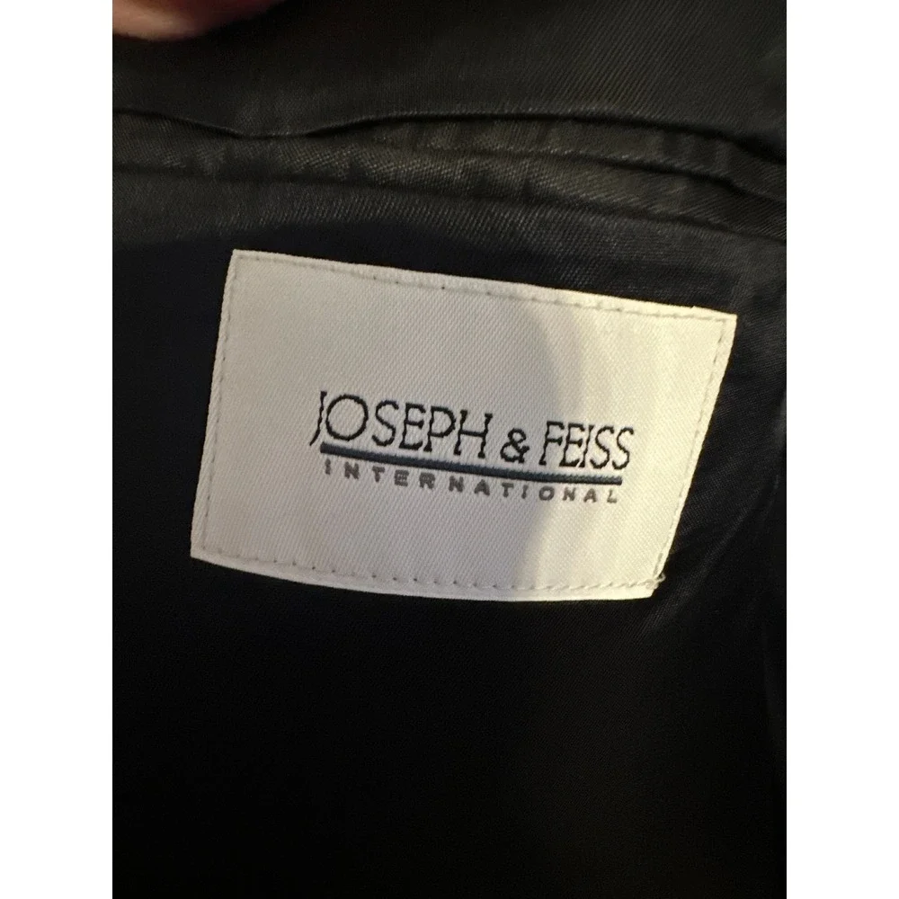 Joseph & Feiss International Mens Navy Blue Blazer Gold Button